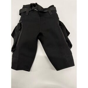 SeaSkin Black Neoprene Tech Diving Shorts with Cargo Pockets Size Medium